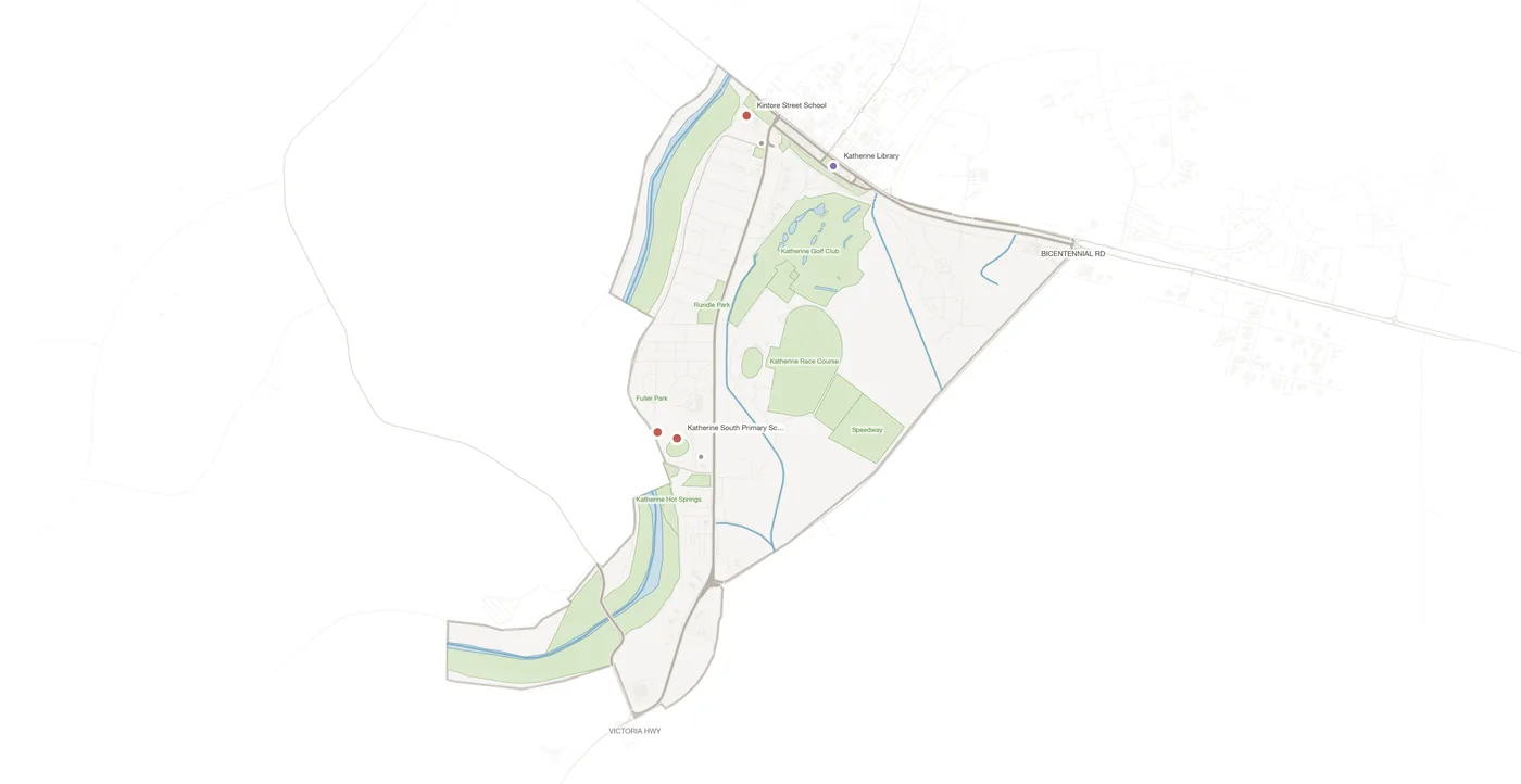 Katherine South urban fabric map