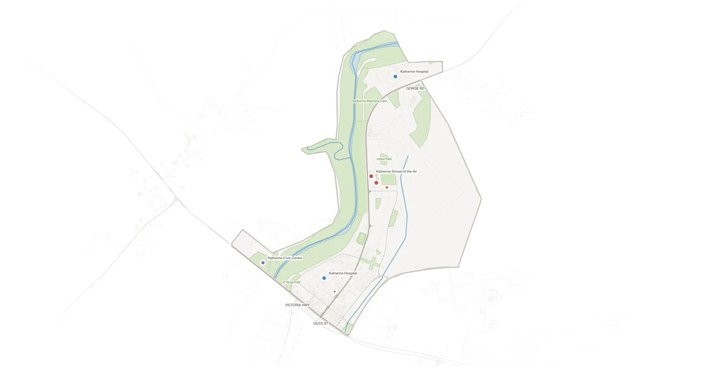 Katherine urban fabric map