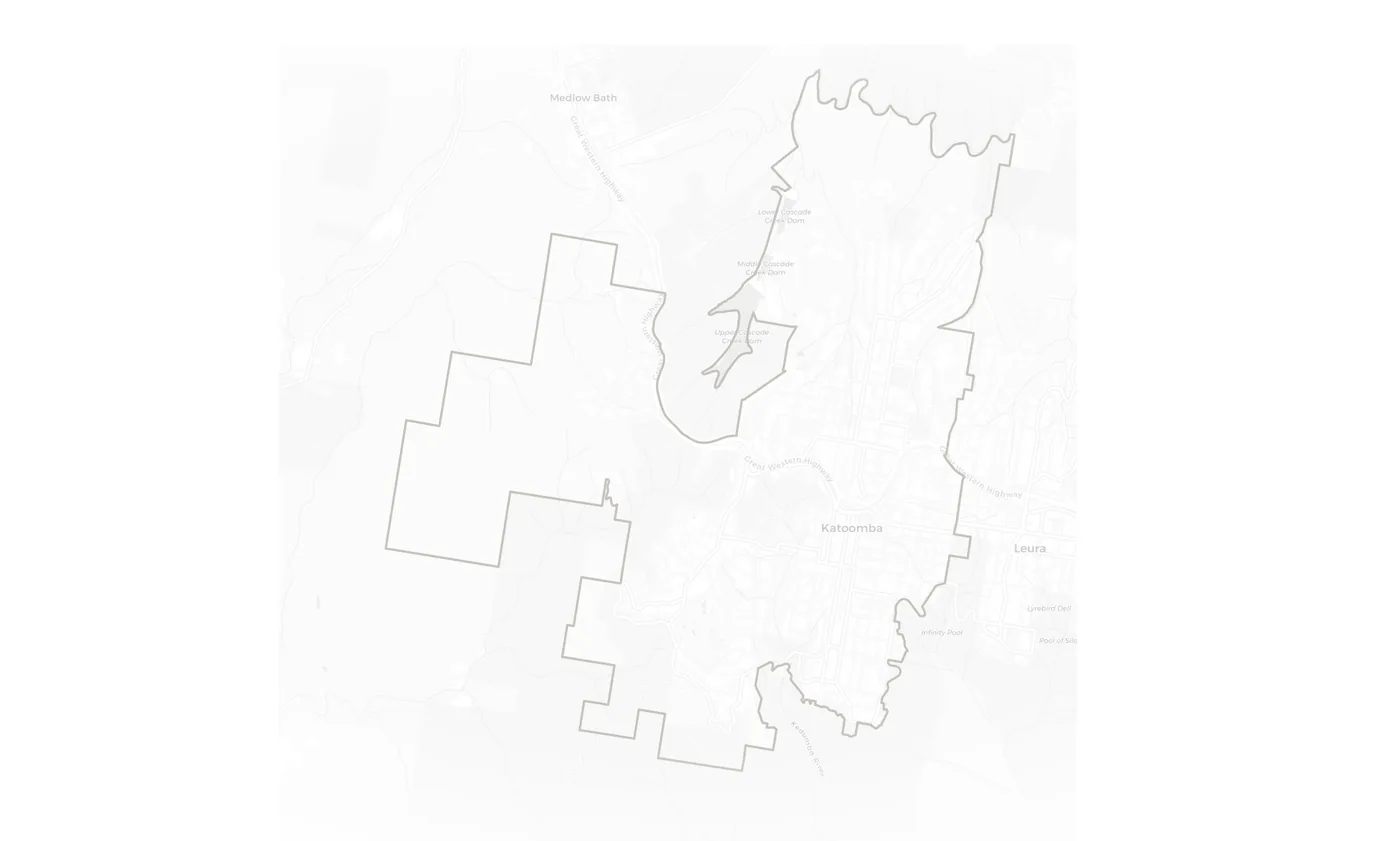 Katoomba urban fabric map