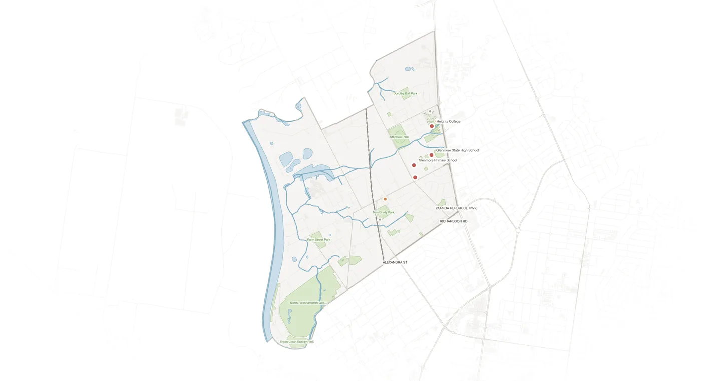 Kawana urban fabric map
