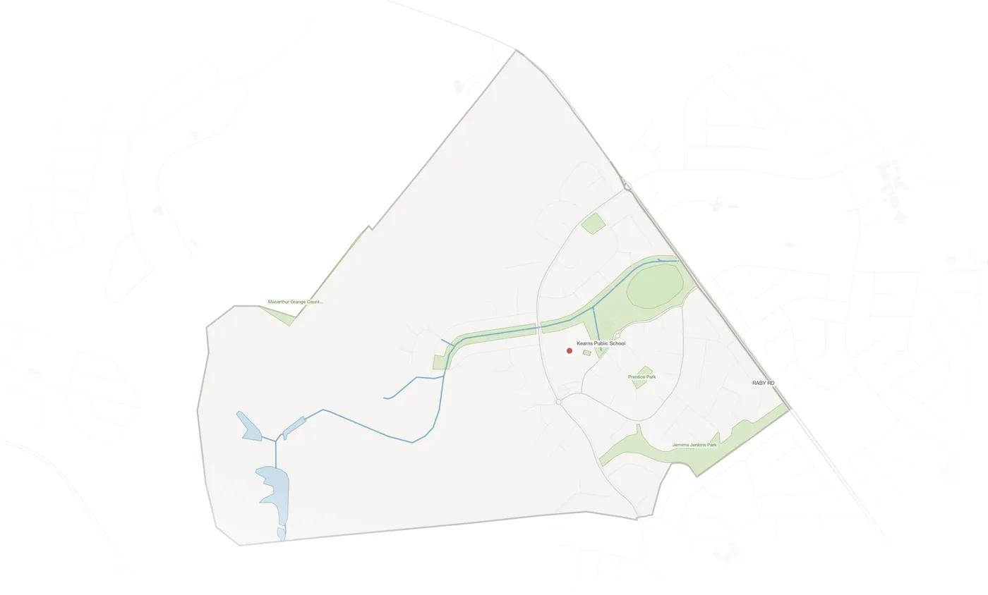 Kearns urban fabric map