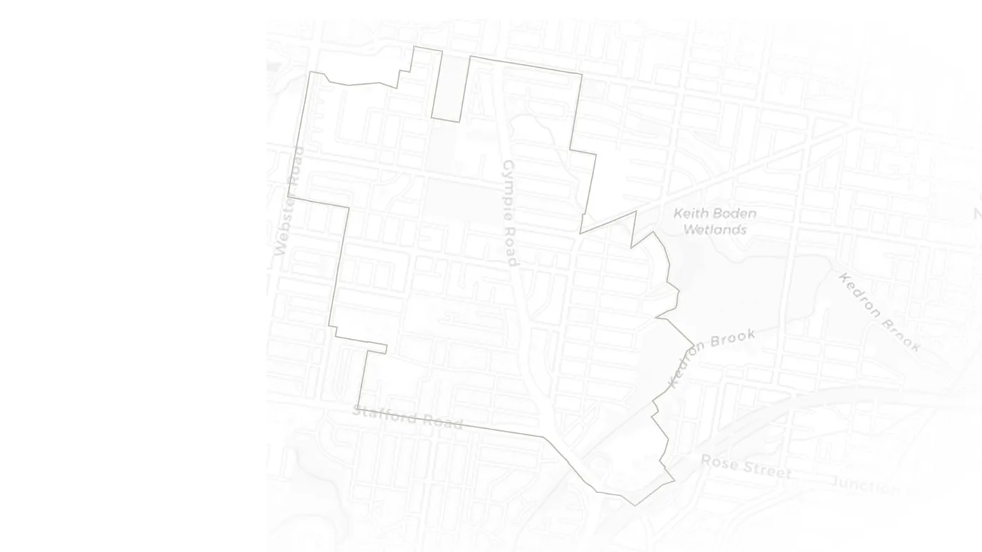 Kedron urban fabric map