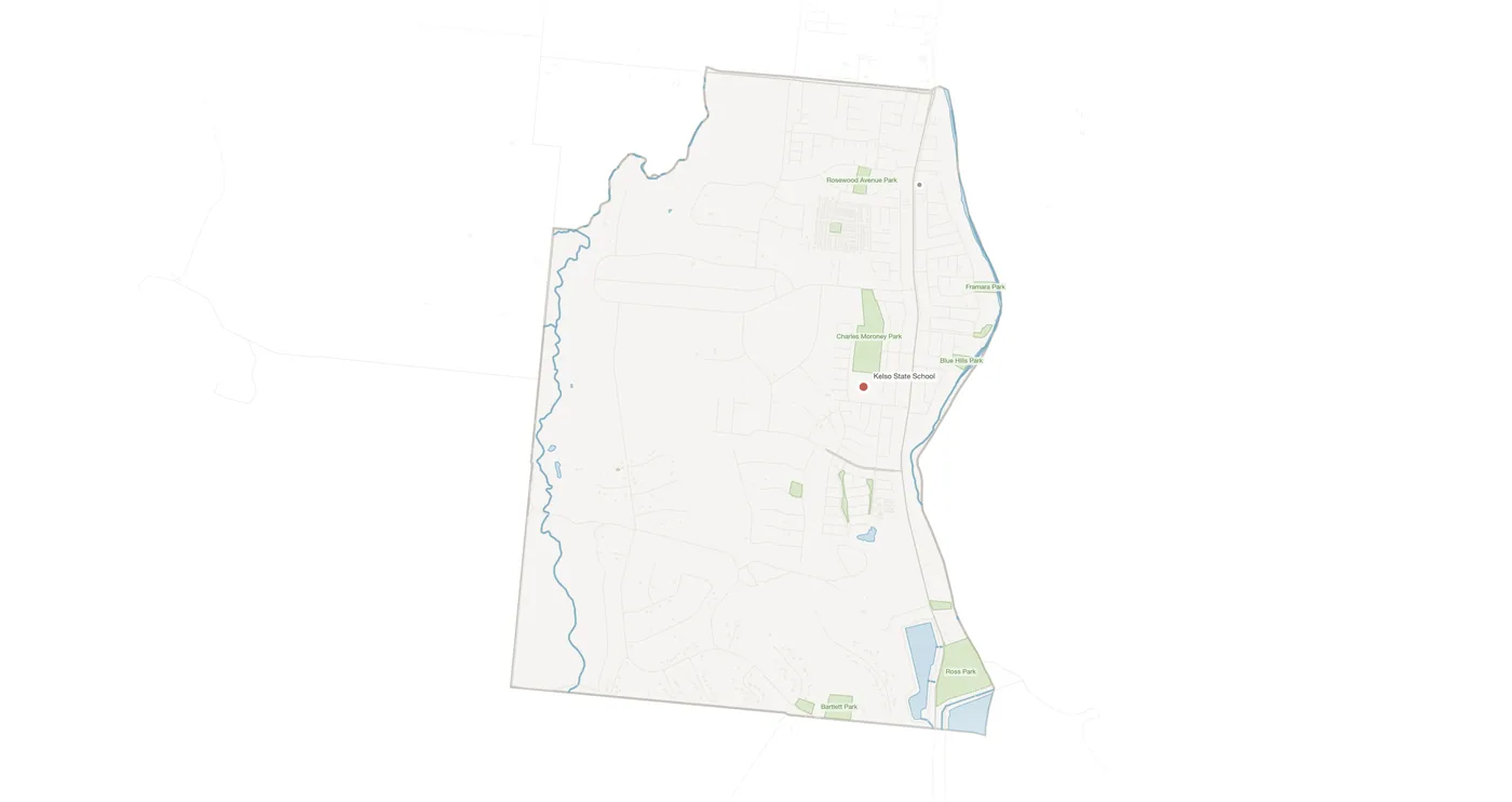 Kelso urban fabric map