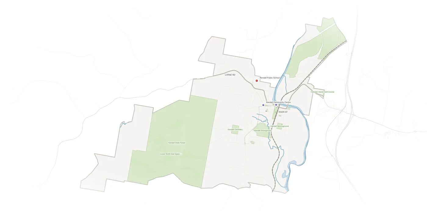 Kendall urban fabric map