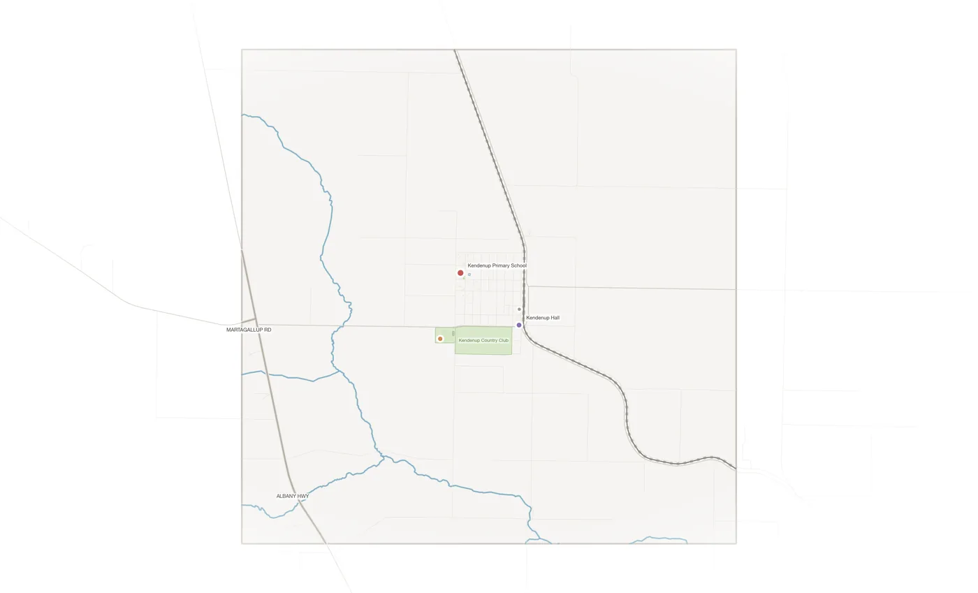 Kendenup urban fabric map