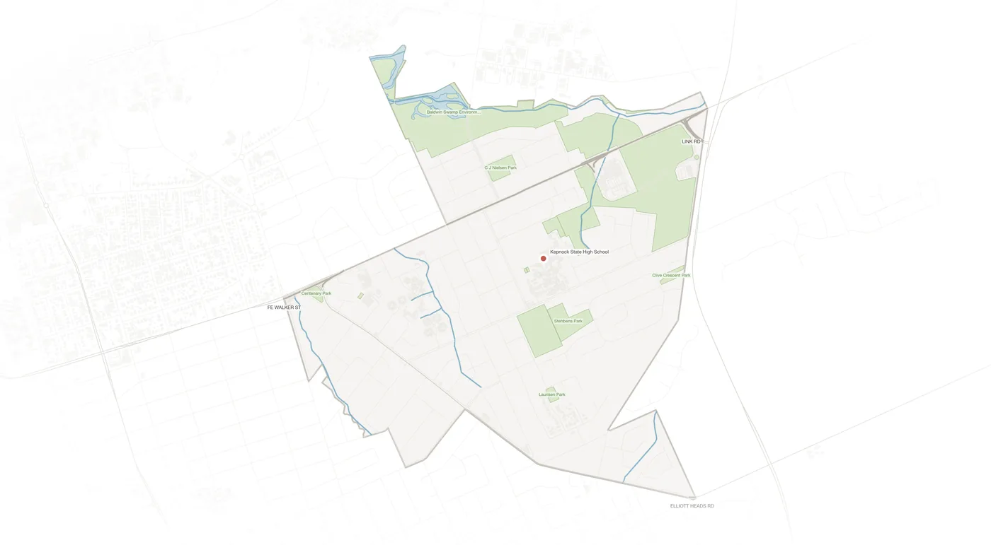 Kepnock urban fabric map