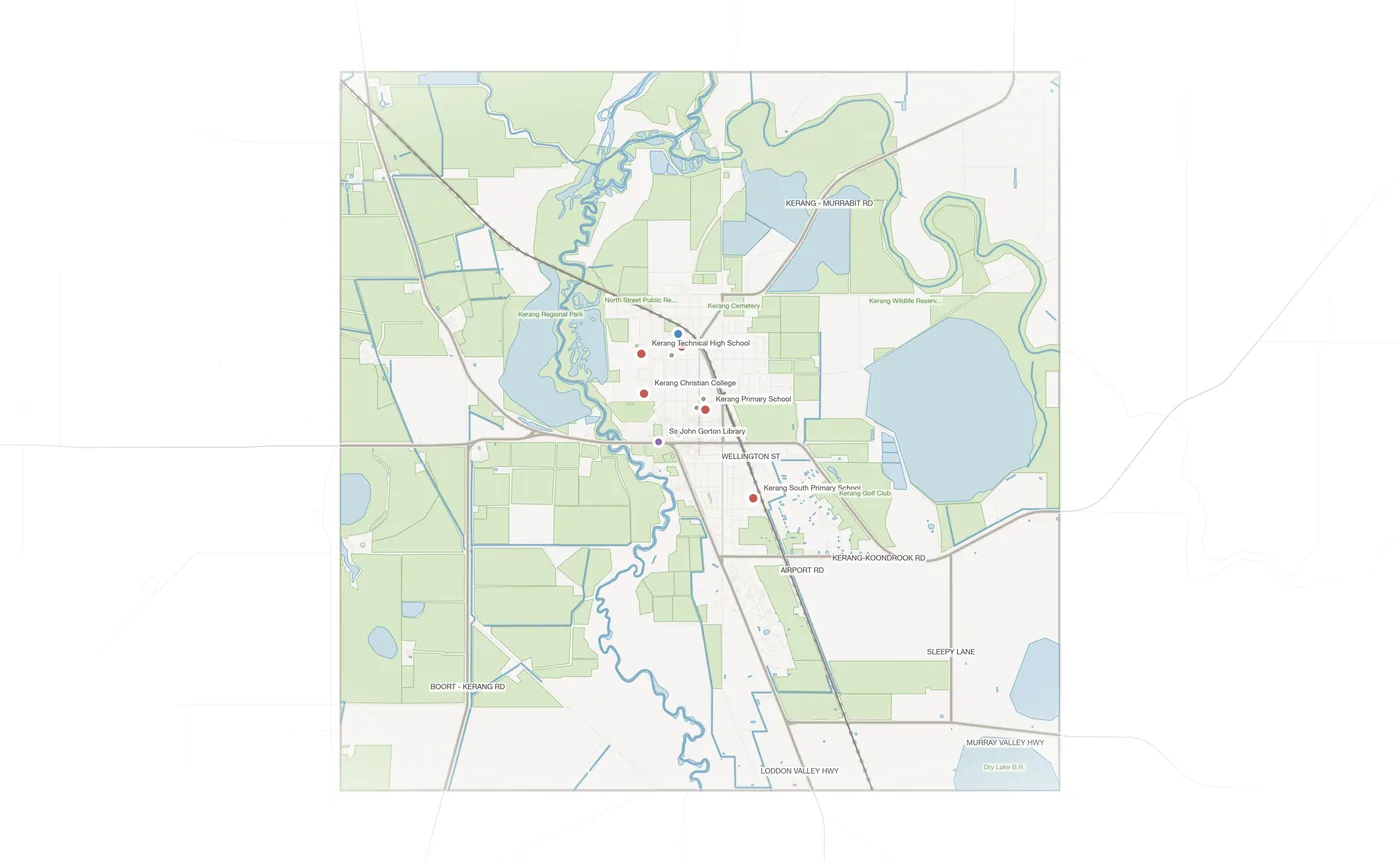 Kerang urban fabric map