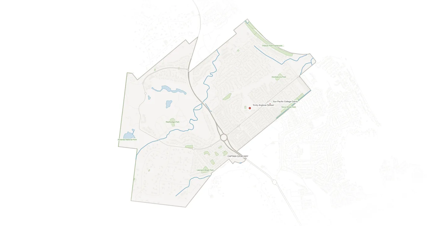 Kewarra Beach urban fabric map
