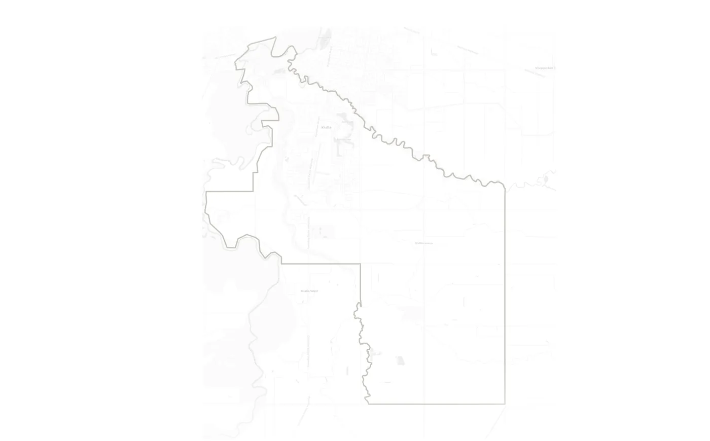 Kialla urban fabric map