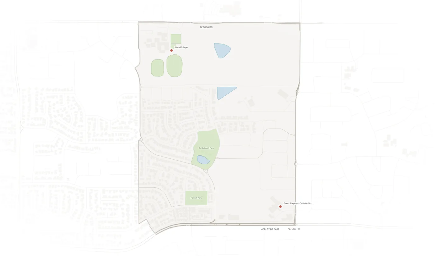 Kiara urban fabric map