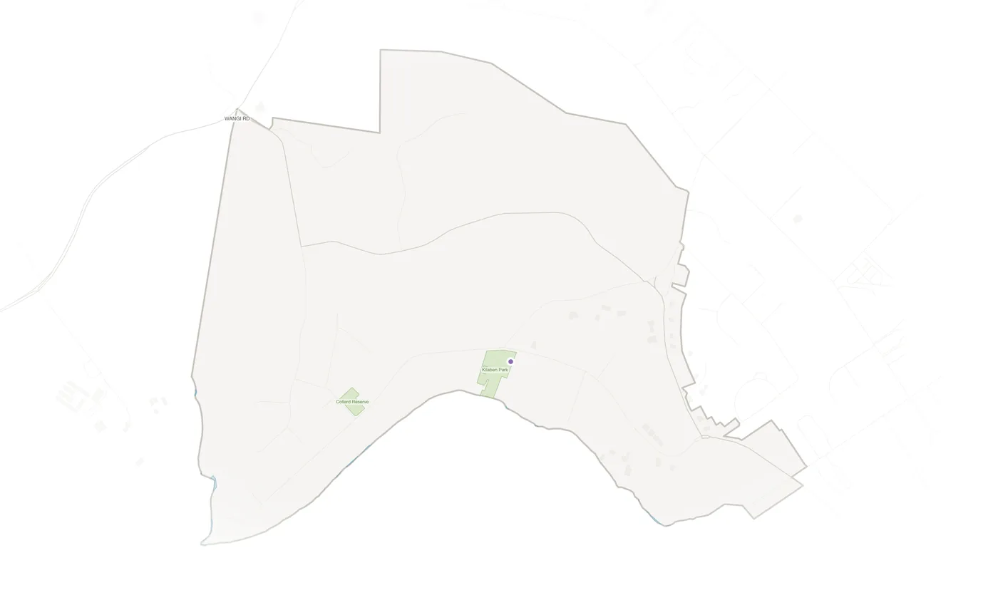 Kilaben Bay urban fabric map
