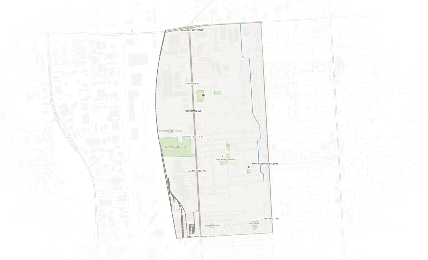 Kilburn urban fabric map