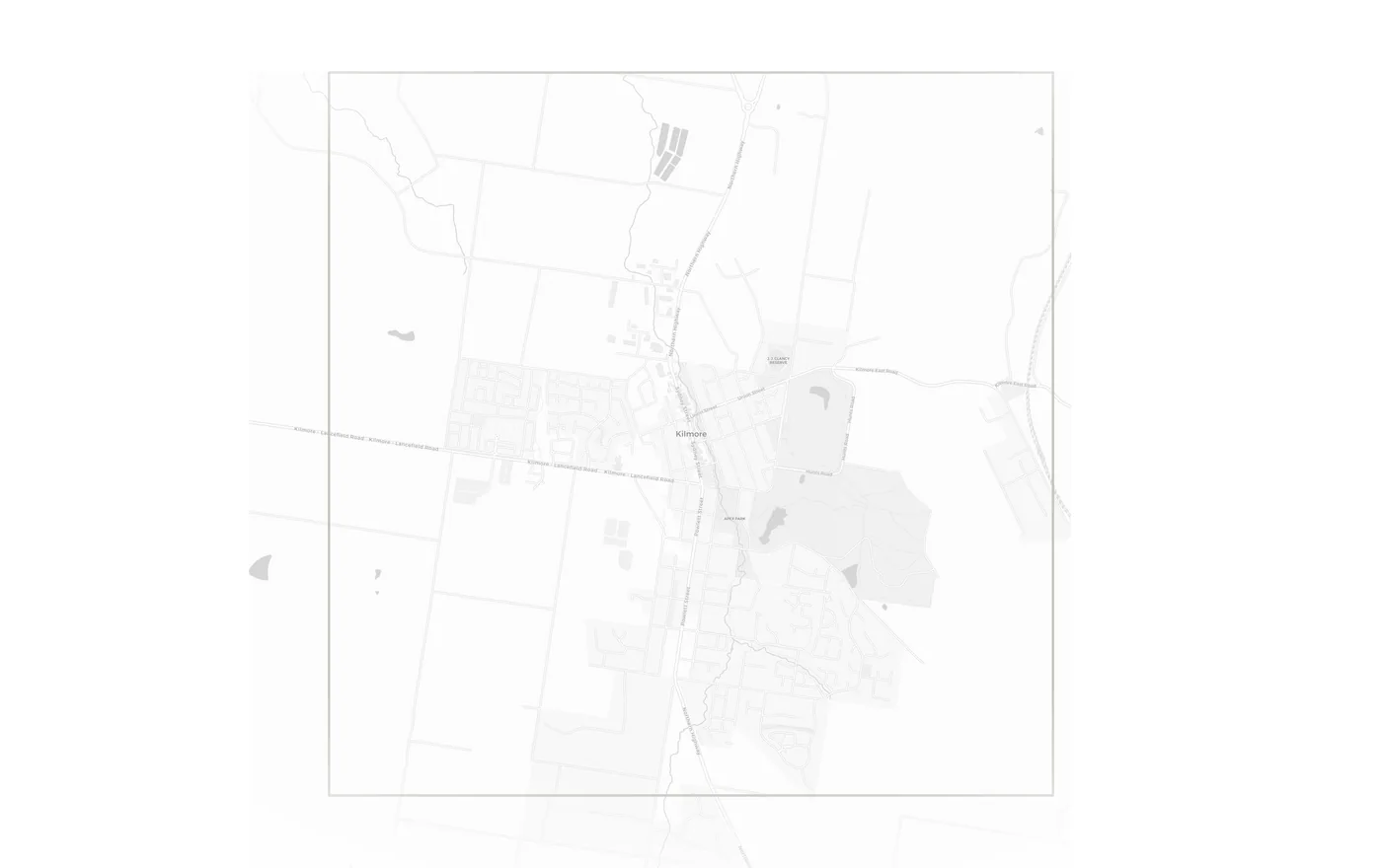 Kilmore urban fabric map