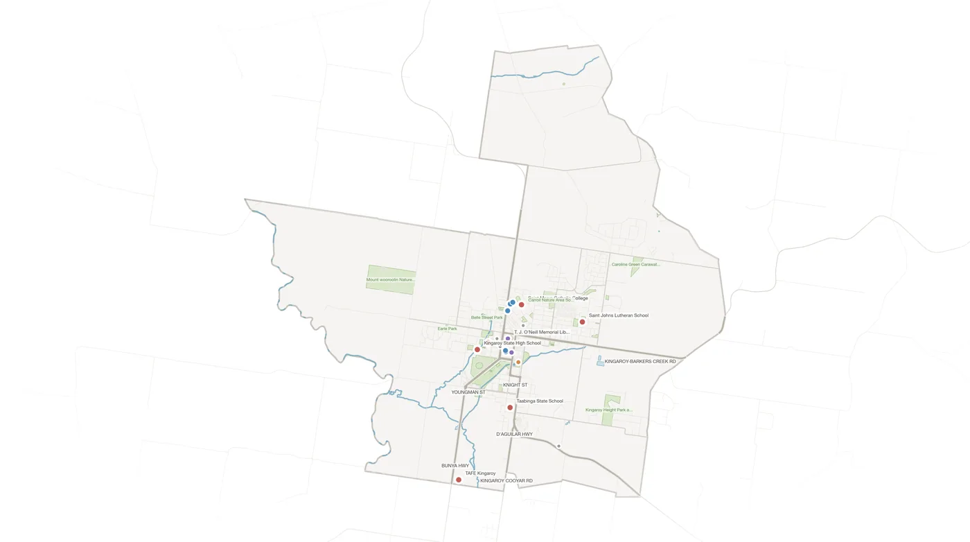 Kingaroy urban fabric map