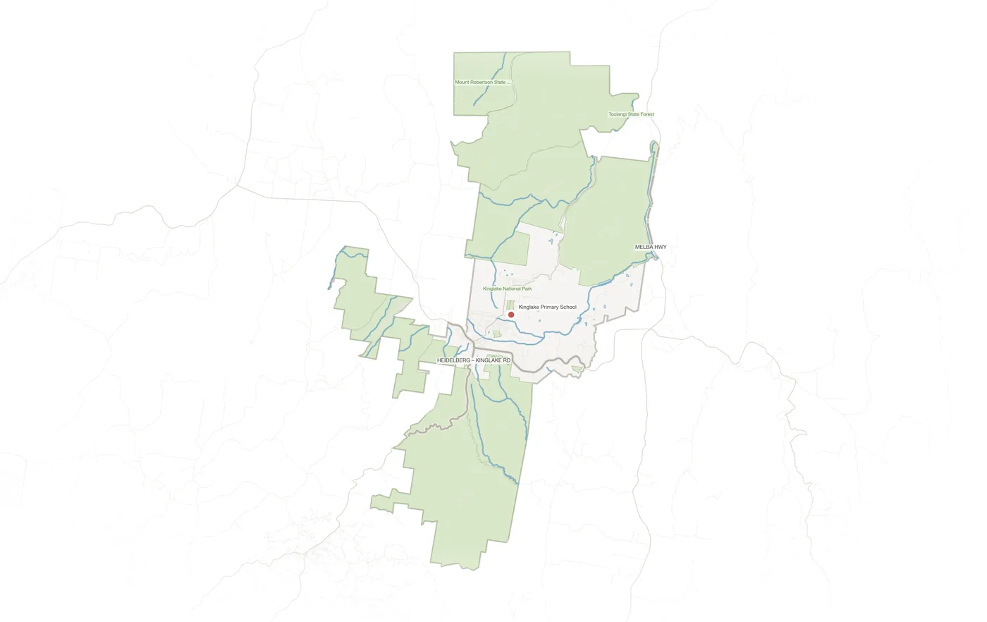 Kinglake urban fabric map
