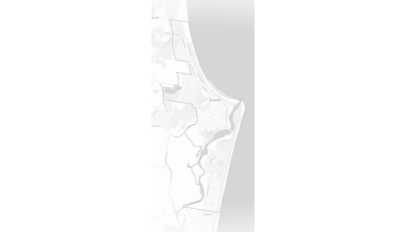 Kingscliff urban fabric map