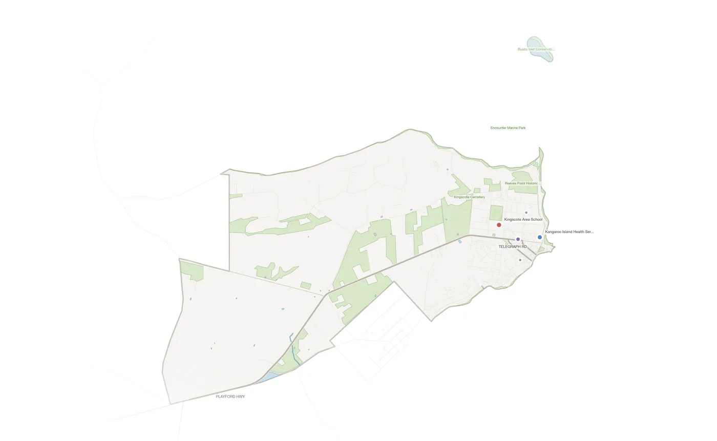 Kingscote urban fabric map