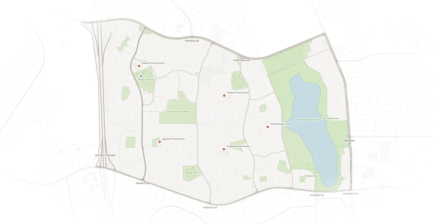 Kingsley urban fabric map