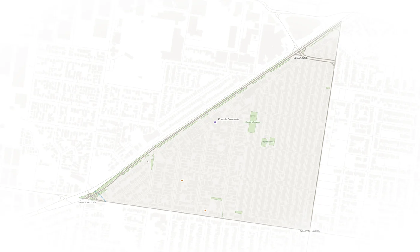 Kingsville urban fabric map
