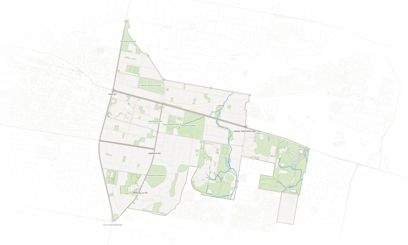 Kingswood urban fabric map