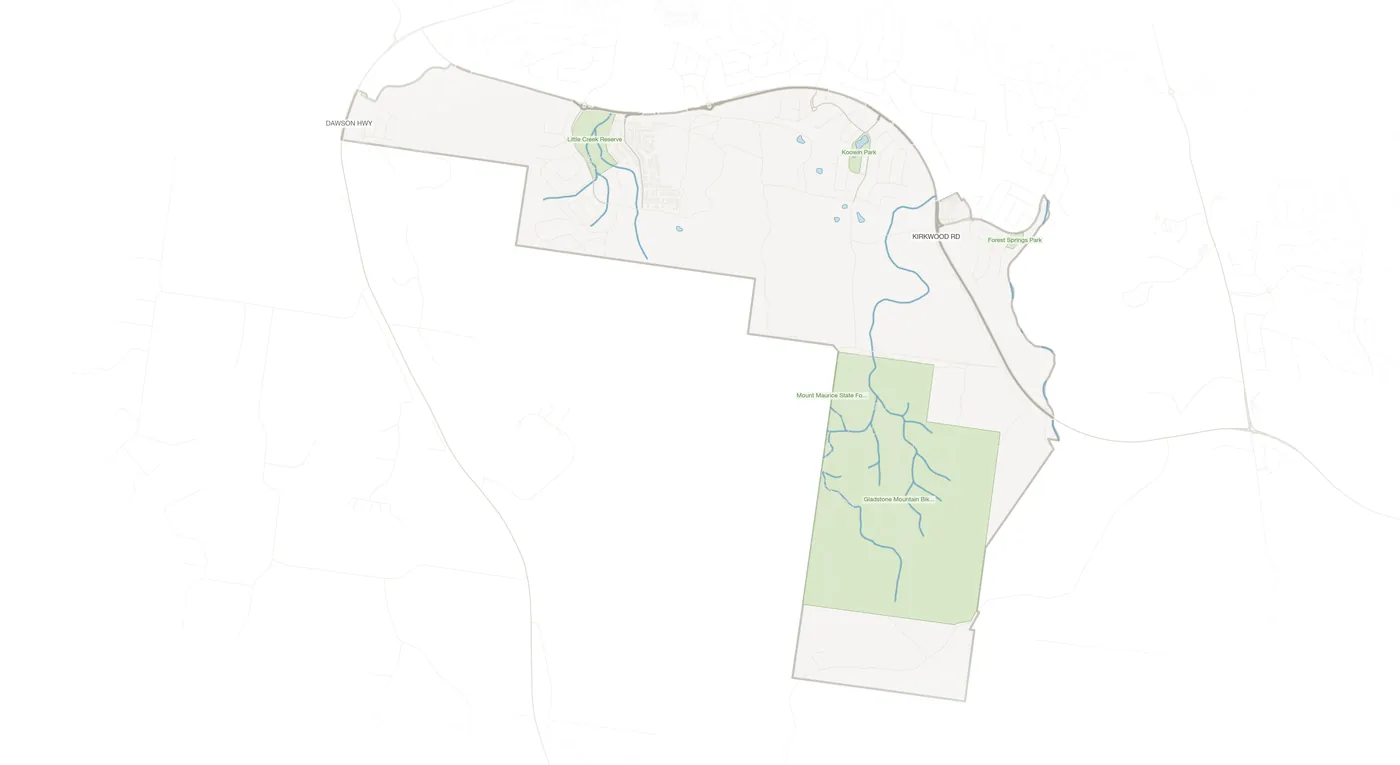 Kirkwood urban fabric map