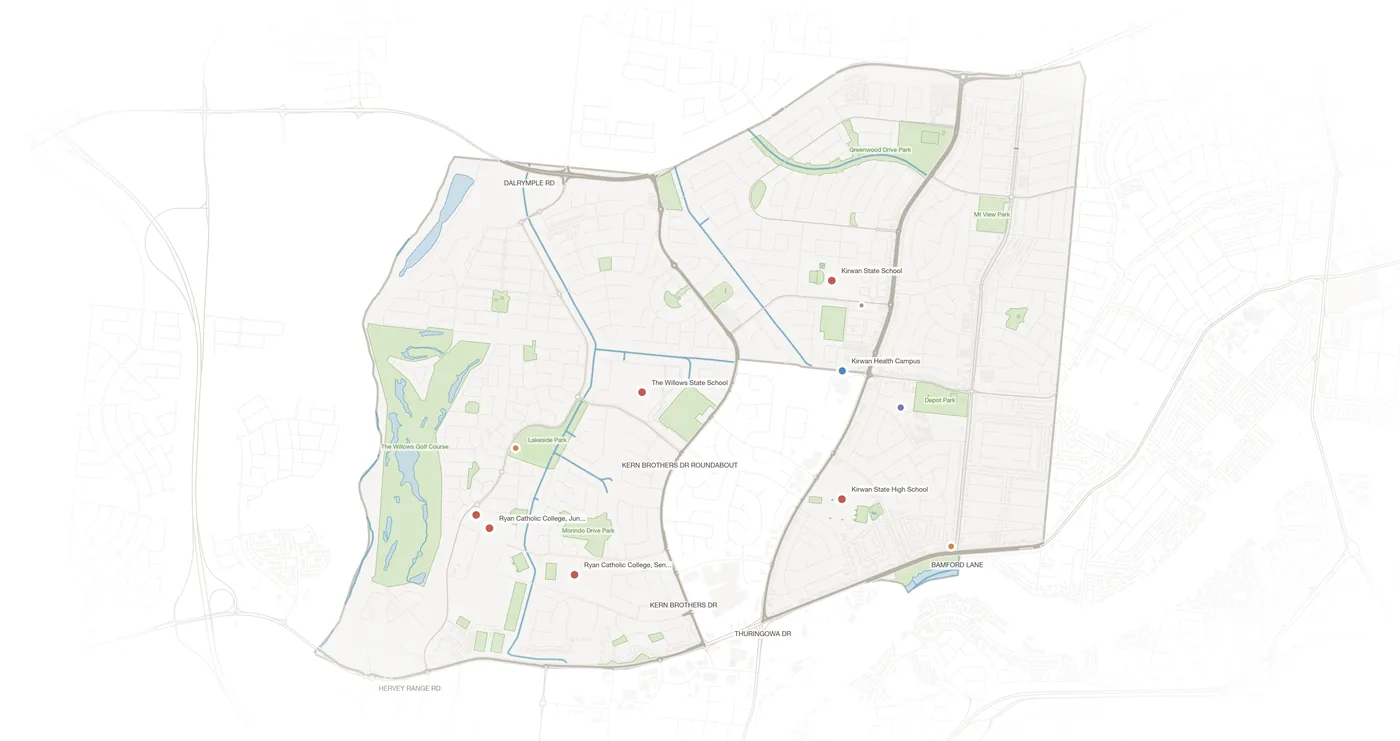 Kirwan urban fabric map