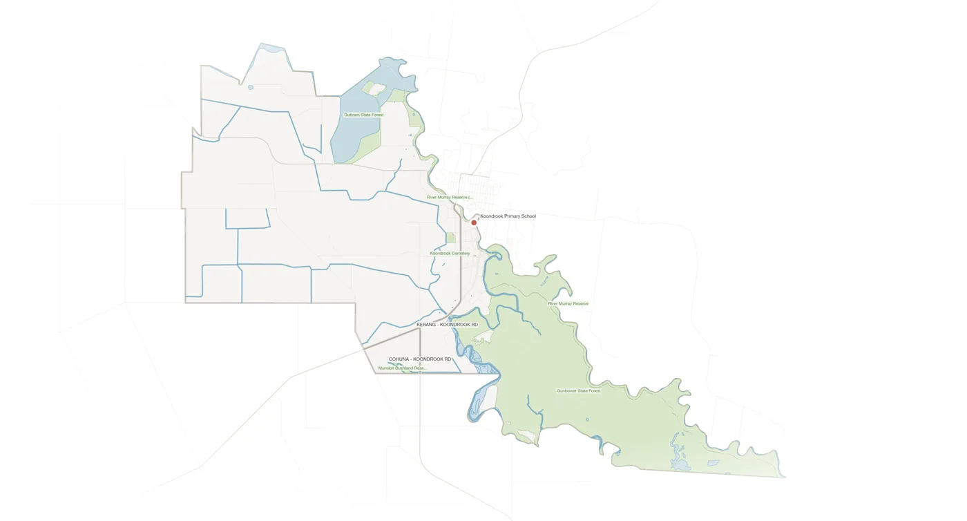 Koondrook urban fabric map