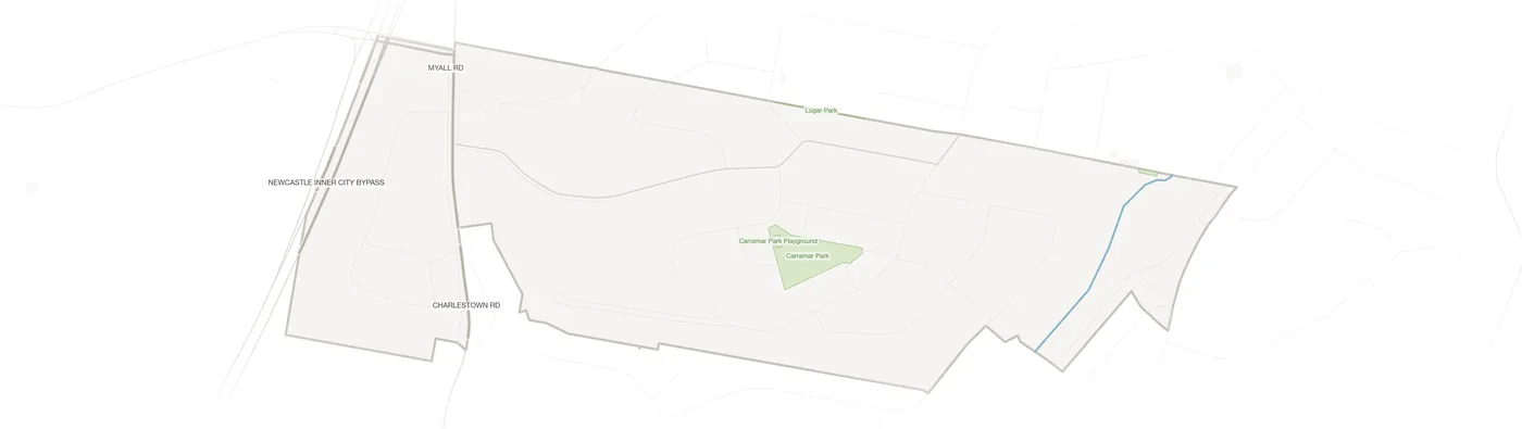 Kotara South urban fabric map