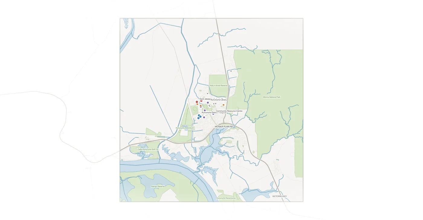 Kununurra urban fabric map