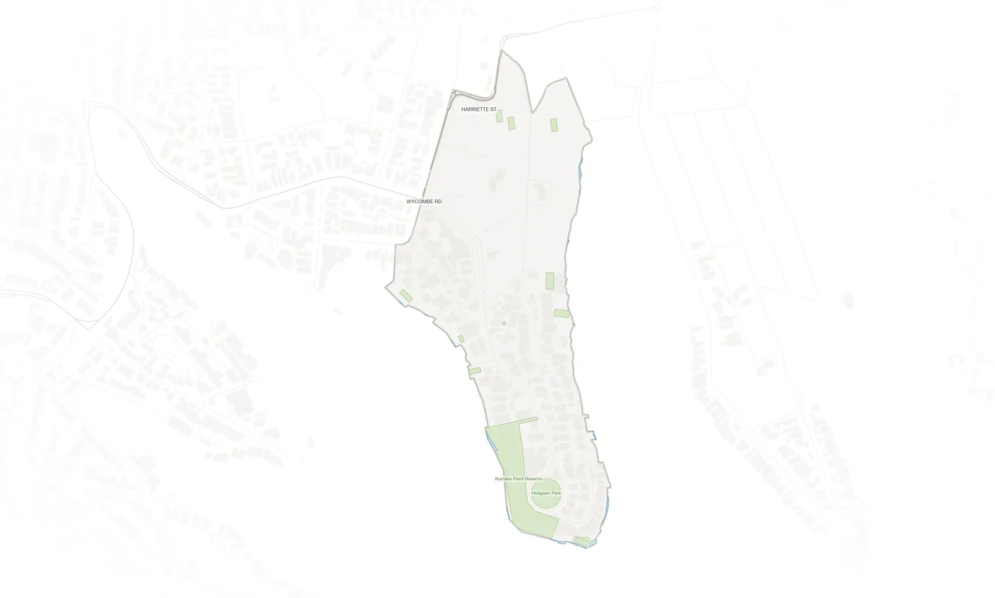 Kurraba Point urban fabric map