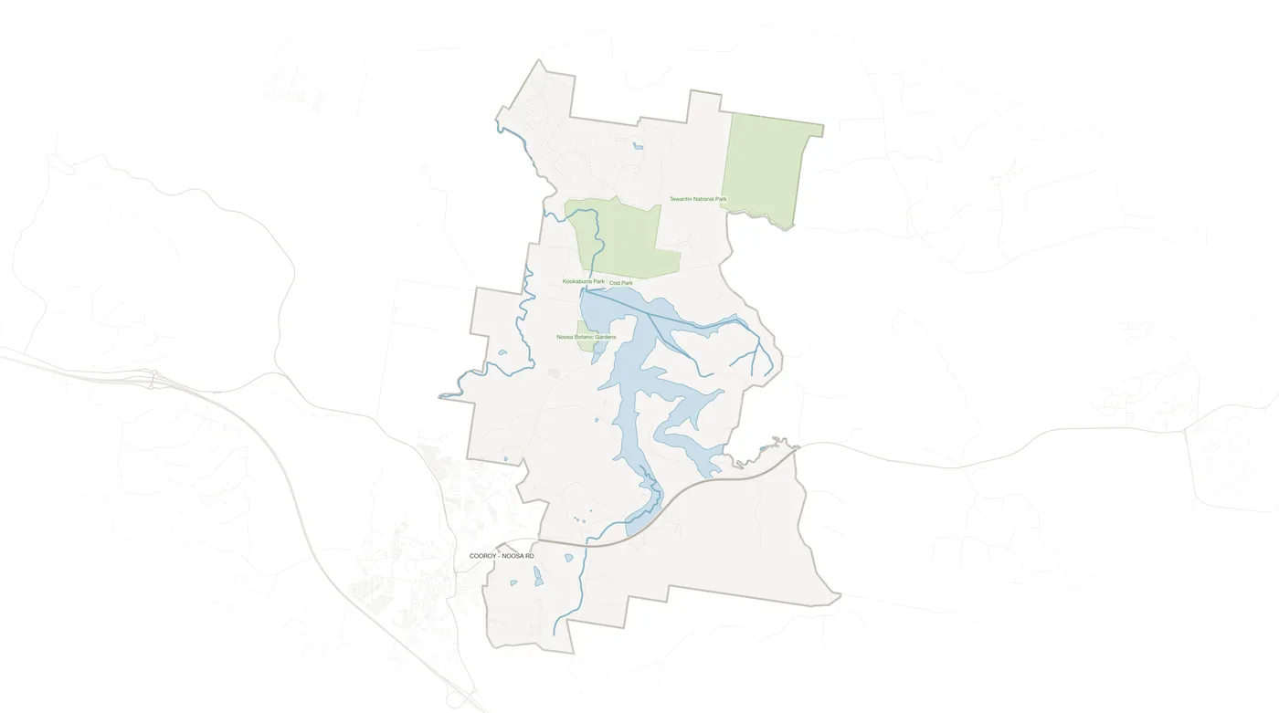 Lake Macdonald urban fabric map