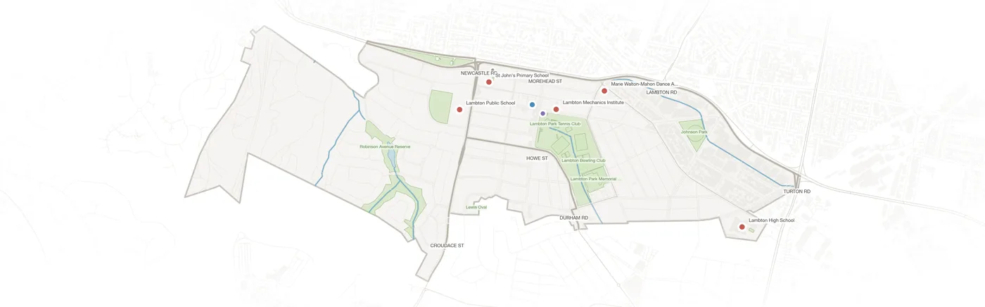 Lambton urban fabric map