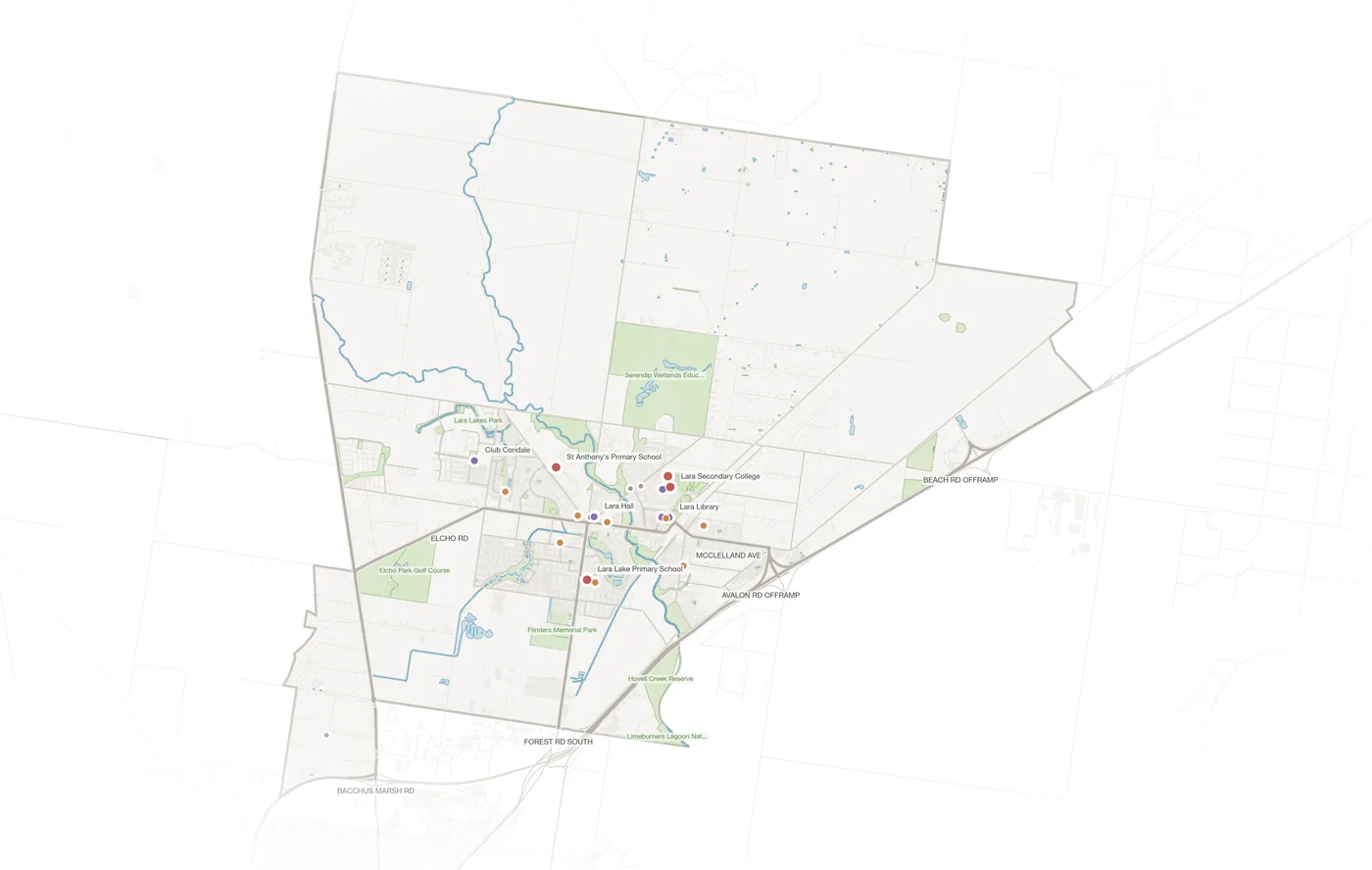 Lara urban fabric map
