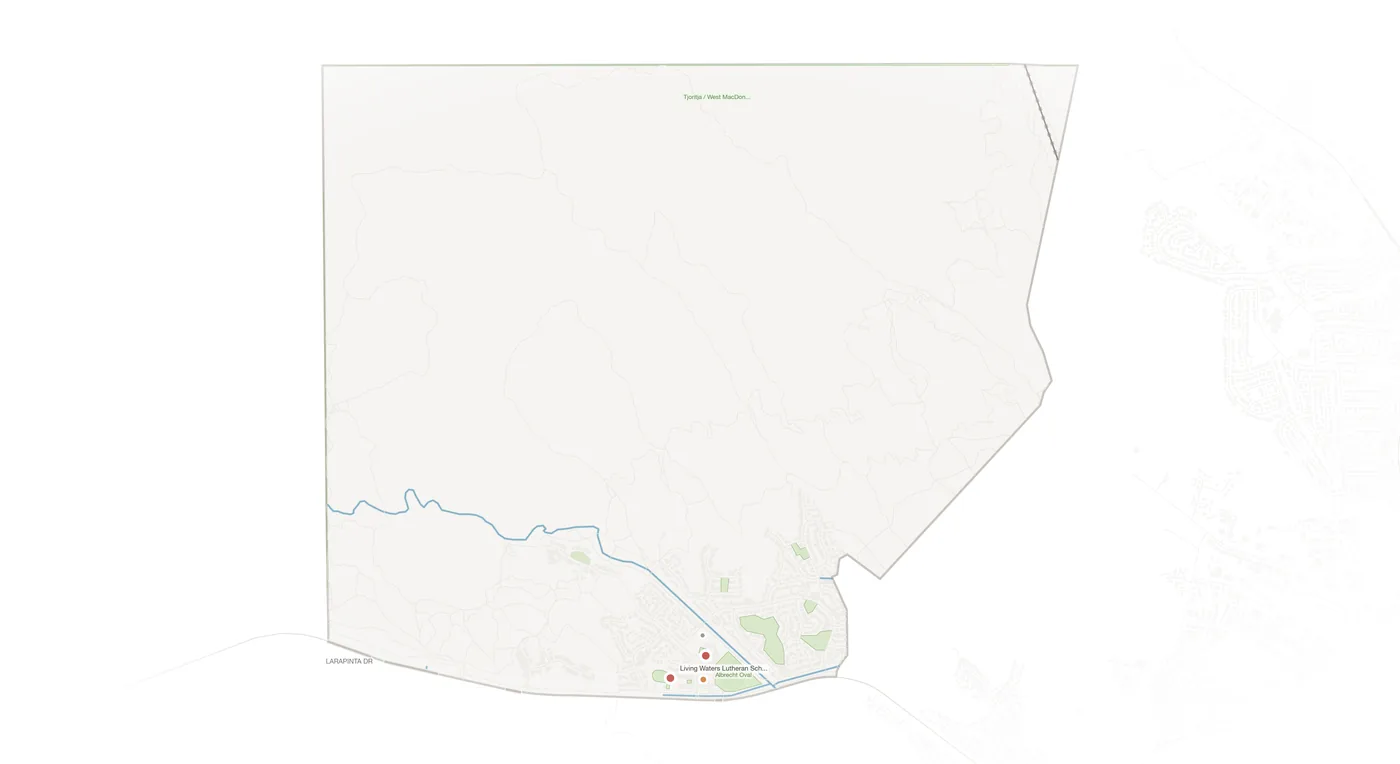 Larapinta urban fabric map