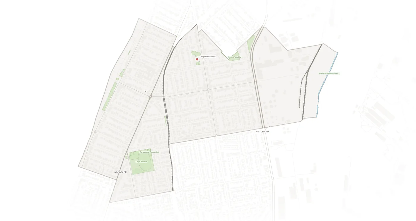 Largs Bay urban fabric map