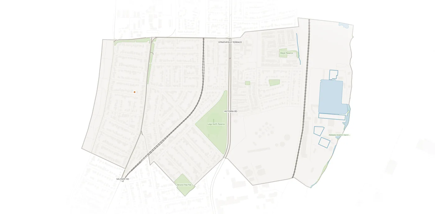 Largs North urban fabric map
