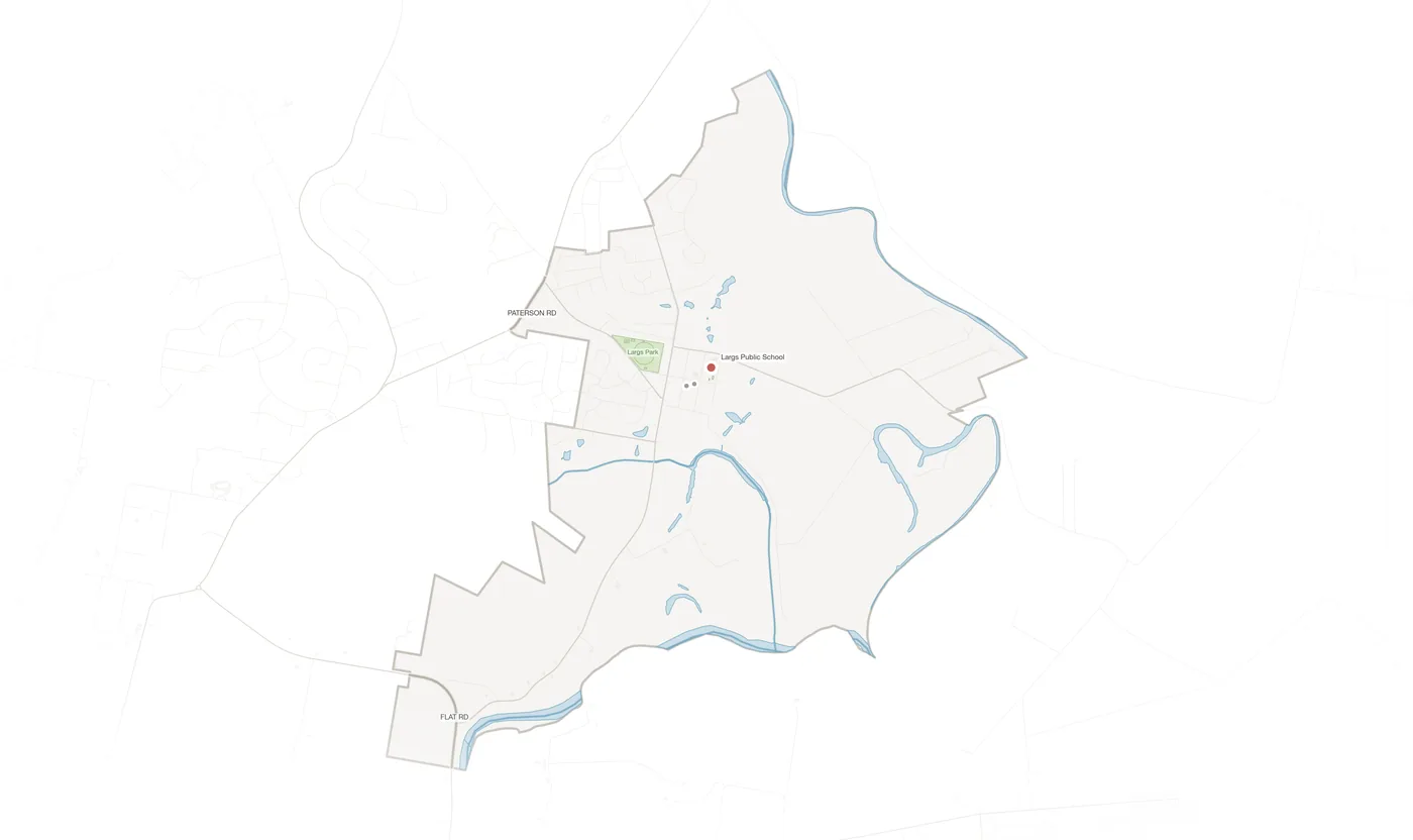 Largs urban fabric map