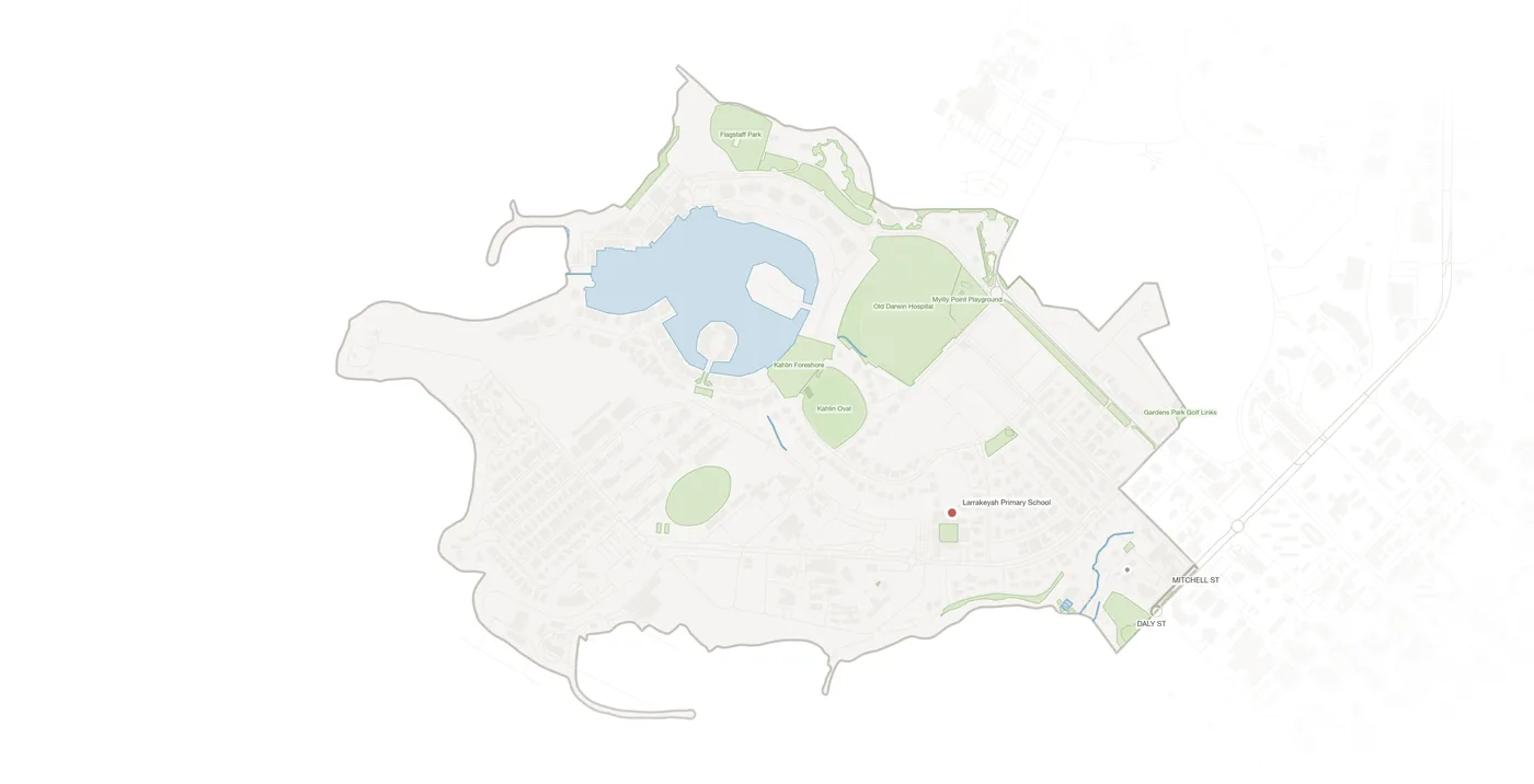 Larrakeyah urban fabric map