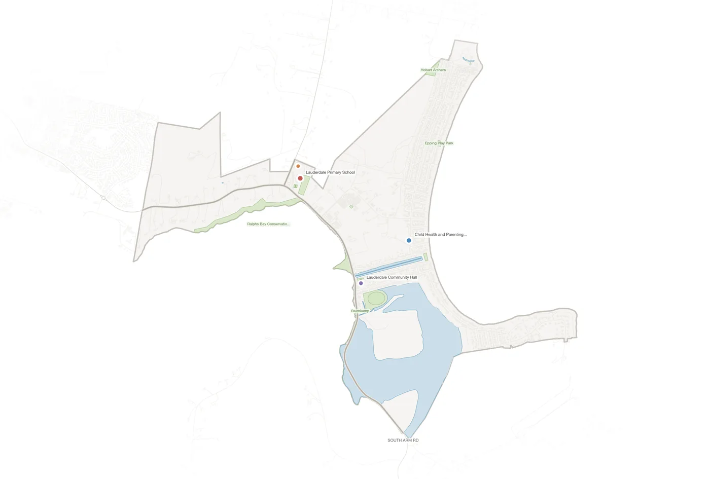Lauderdale urban fabric map