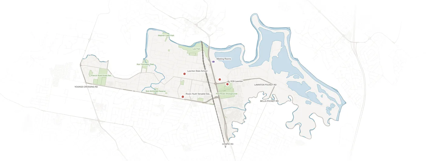 Lawnton urban fabric map