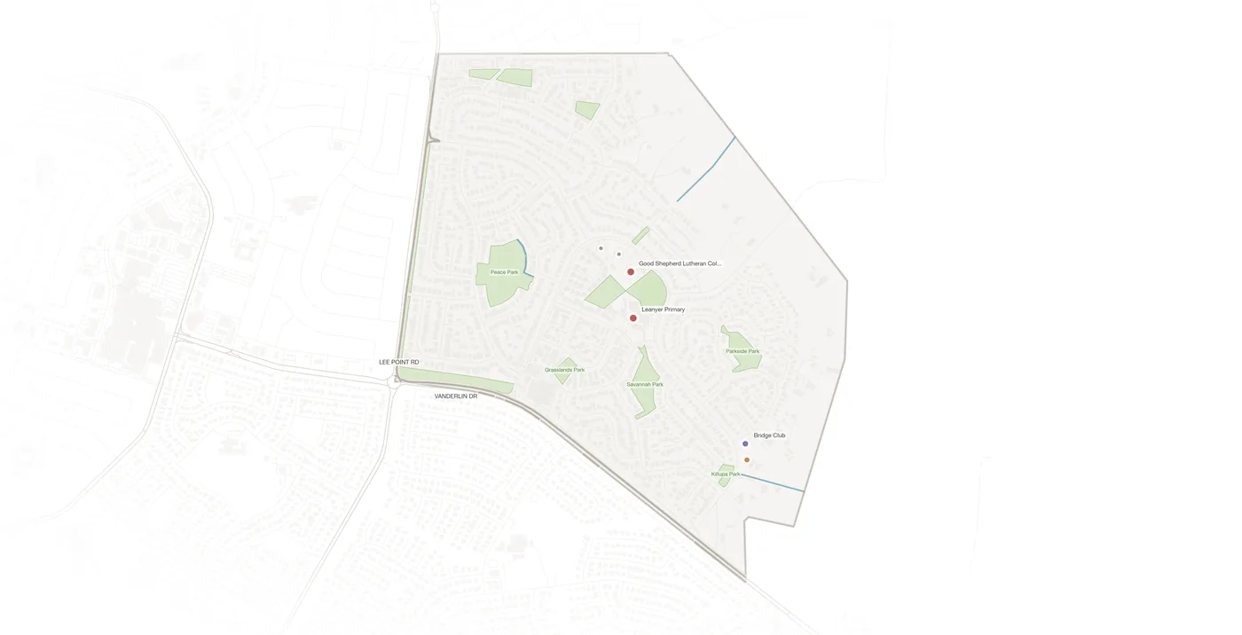 Leanyer urban fabric map
