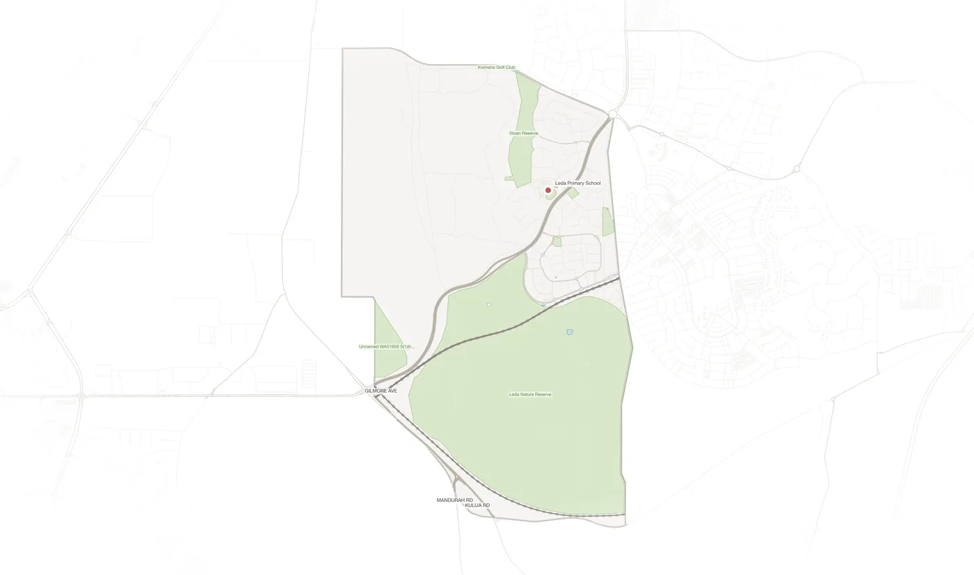 Leda urban fabric map