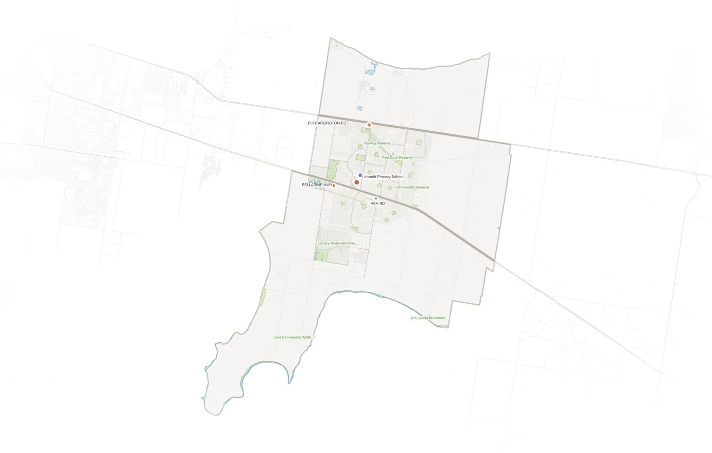 Leopold urban fabric map