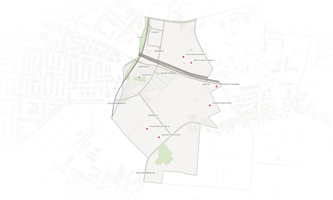 Lewisham urban fabric map