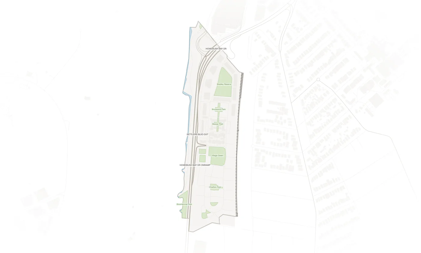 Liberty Grove urban fabric map