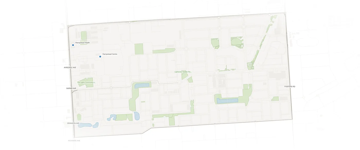 Lightsview urban fabric map