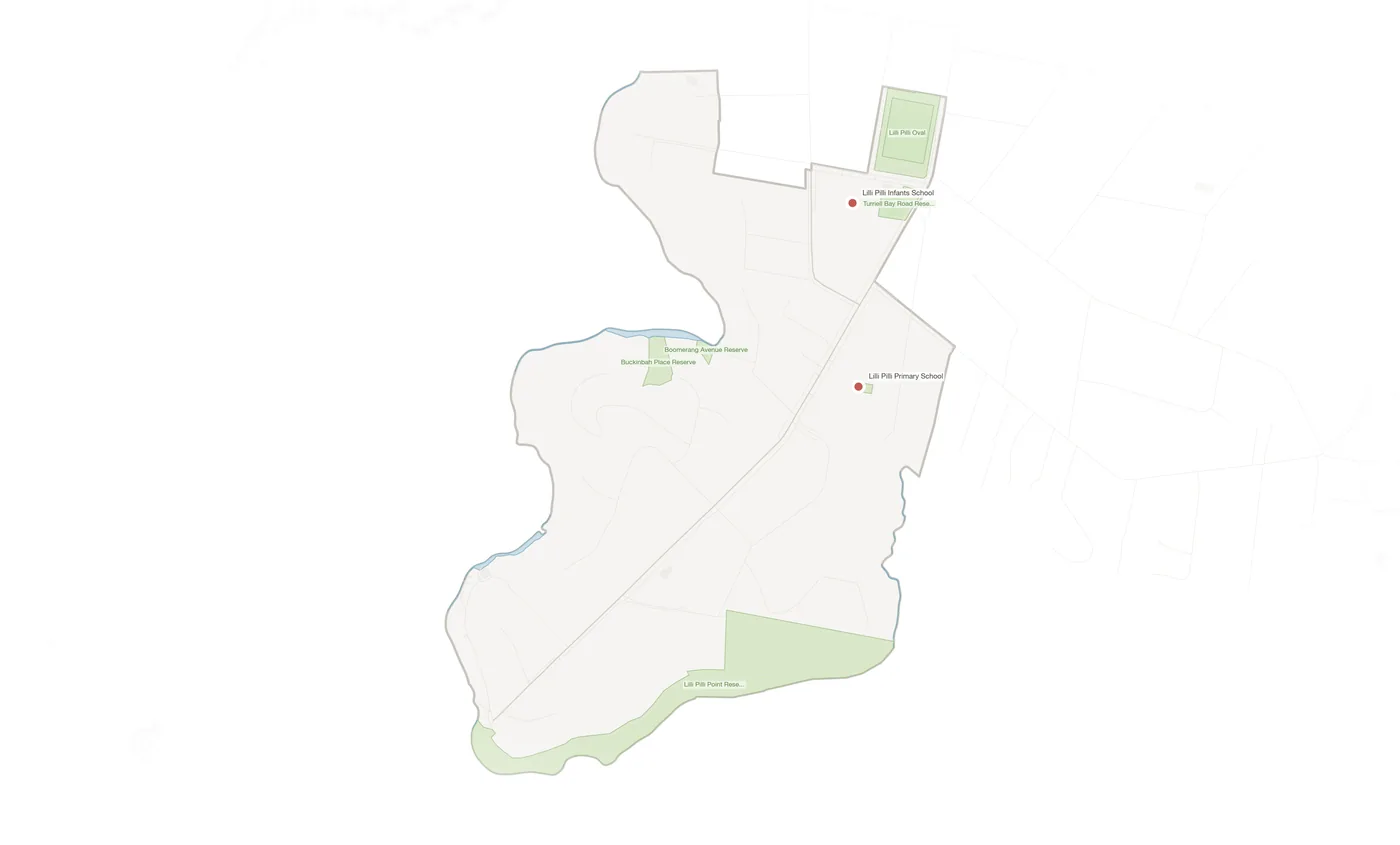 Lilli Pilli urban fabric map