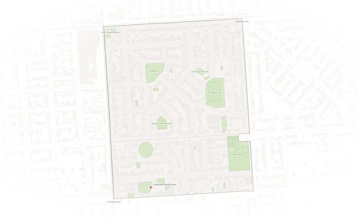 Linden Park urban fabric map