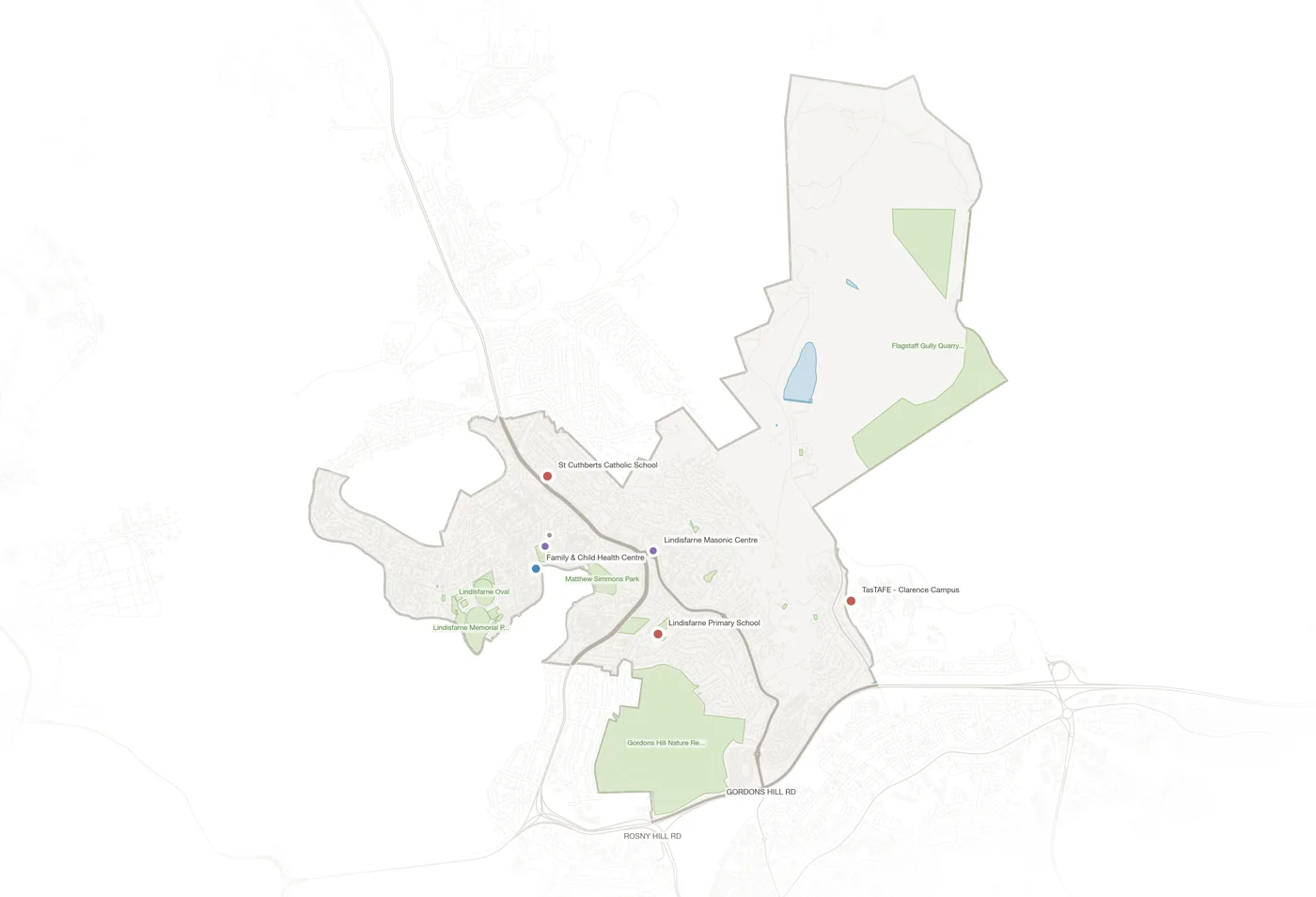 Lindisfarne urban fabric map