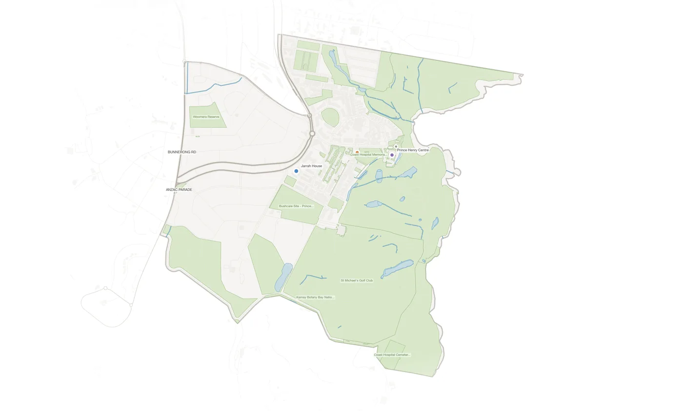 Little Bay urban fabric map